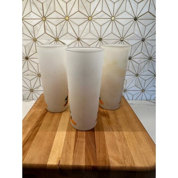 Vintage Blakely Oil & Gas Arizona Frosted Juice Glasses | Collectible | Set of 3 - Picture 8 of 8